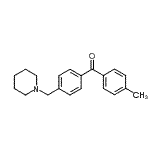 结构式 CAS# 898770-97-3, (4-甲基苯基)[4-(1-哌啶基甲基)苯基]甲酮