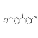 结构式 CAS# 898771-22-7, [3-(1-氮杂环丁基甲基)苯基](3-甲基苯基)甲酮