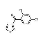 结构式 CAS# 898771-52-3, (2,4-二氯苯基)(3-噻吩基)甲酮