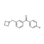 结构式 CAS# 898771-67-0, [3-(1-氮杂环丁基甲基)苯基](4-氟苯基)甲酮