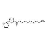 结构式 CAS# 898771-96-5, 1-[5-(1,3-二氧戊环-2-基)-2-噻吩基]-1-癸酮