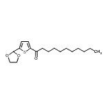 结构式 CAS# 898771-98-7, 1-[5-(1,3-二氧戊环-2-基)-2-噻吩基]-1-十一烷酮