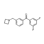 结构式 CAS# 898772-27-5, [3-(1-氮杂环丁基甲基)苯基](3,5-二氟苯基)甲酮
