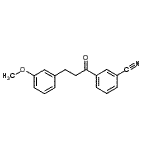 结构式 CAS# 898774-52-2, 3-[3-(3-甲氧基苯基)丙酰]苯甲腈