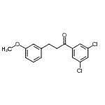 structure of CAS# 898775-25-2, 1-(3,5-Dichlorophenyl)-3-(3-methoxyphenyl)-1-propanone;3',5'-dichloro-3-(3-methoxyphenyl)propiophenone