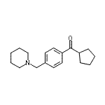 结构式 CAS# 898775-75-2, 环戊基[4-(1-哌啶基甲基)苯基]甲酮
