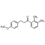 结构式 CAS# 898775-80-9, 1-(2,3-二甲基苯基)-3-(4-甲氧基苯基)-1-丙酮
