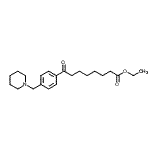 结构式 CAS# 898775-87-6, 乙基8-氧代-8-[4-(1-哌啶基甲基)苯基]辛酸酯
