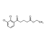 结构式 CAS# 898777-87-2, 乙基5-(2,3-二氯苯基)-5-氧代戊酸酯