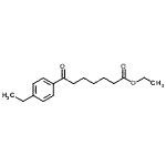 结构式 CAS# 898778-29-5, 乙基7-(4-乙基苯基)-7-氧代庚酸酯