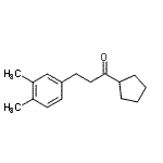结构式 CAS# 898779-99-2, 1-环戊基-3-(3,4-二甲基苯基)-1-丙酮