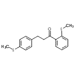 结构式 CAS# 898780-99-9, 1-[2-(甲硫基)苯基]-3-[4-(甲硫基)苯基]-1-丙酮