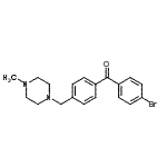 structure of CAS# 898783-59-0, (4-Bromophenyl){4-[(4-methyl-1-piperazinyl)methyl]phenyl}methanone;4-bromo-4'-(4-methylpiperazinomethyl) benzophenone