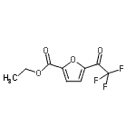 structure of CAS# 898787-41-2, Ethyl 5-(trifluoroacetyl)-2-furoate;Ethyl 5-trifluoroacetyl-2-furanoate