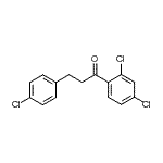 structure of CAS# 898788-41-5, 3-(4-Chlorophenyl)-1-(2,4-dichlorophenyl)-1-propanone;3-(4-chlorophenyl)-2',4'-dichloropropiophenone