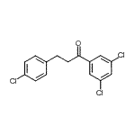 结构式 CAS# 898788-45-9, 3-(4-氯苯基)-1-(3,5-二氯苯基)-1-丙酮