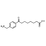 结构式 CAS# 898791-35-0, 8-(4-乙基苯基)-8-氧代辛酸