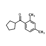 结构式 CAS# 898791-50-9, 环戊基(2,4-二甲基苯基)甲酮