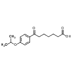 结构式 CAS# 898791-91-8, 7-(4-异丙氧基苯基)-7-氧代庚酸