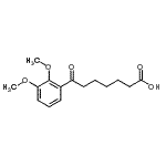 结构式 CAS# 898792-33-1, 7-(2,3-二甲氧基苯基)-7-氧代庚酸