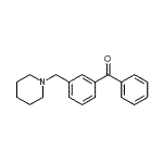结构式 CAS# 898792-54-6, 苯基[3-(1-哌啶基甲基)苯基]甲酮
