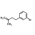 结构式 CAS# 90433-27-5, 1-溴-3-(3-甲基-3-丁烯-1-基)苯