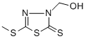结构式 CAS# 90567-39-8, 3-(羟基甲基)-5-(甲硫基)-1,3,4-噻二唑-2(3H)-硫酮