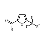 结构式 CAS# 907604-62-0, 钾三氟(5-甲酰基-2-呋喃基)硼酸酯(1-)