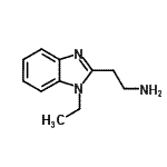 结构式 CAS# 910395-61-8, 2-(1-乙基-1H-苯并咪唑-2-基)乙胺