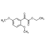 结构式 CAS# 911047-42-2, 乙基(2,5-二甲氧基苯基)(氧代)乙酸酯