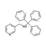 结构式 CAS# 918311-87-2, 1,1,1-三苯基-N-(3-吡啶基甲基)甲胺