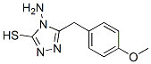 结构式 CAS# 93073-14-4, 4-氨基-5-(4-甲氧基苄基)-4H-1,2,4-三唑-3-硫醇