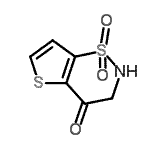 结构式 CAS# 948007-59-8, 2,3-二氢-4H-噻吩并[2,3-e][1,2]噻嗪-4-酮1,1-二氧化物