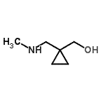 结构式 CAS# 959238-63-2, {1-[(甲基氨基)甲基]环丙基}甲醇