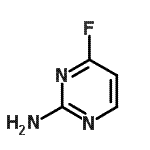 结构式 CAS# 96548-90-2, 4-氟-2-嘧啶胺