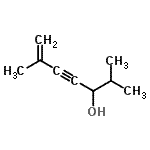 结构式 CAS# 96850-54-3, 2,6-二甲基-6-庚烯-4-炔-3-醇