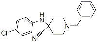 结构式 CAS# 972-20-3, 1-苄基-4-[(4-氯苯基)氨基]哌啶-4-甲腈