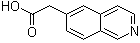 结构式 CAS# 1000545-64-1, 6-异喹啉乙酸