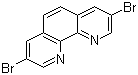 structure of CAS# 100125-12-0, 3,8-Dibromophenanthroline;3,8-Dibromo-[1,10]phenanthroline; 3,8-Dibromo-1,10-phenanthroline