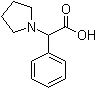 结构式 CAS# 100390-48-5, alpha-苯基-1-吡咯烷乙酸