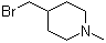 结构式 CAS# 100613-97-6, 4-(溴甲基)-1-甲基哌啶