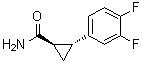 结构式 CAS# 1006376-62-0, (1R,2R)-2-(3,4-二氟苯基)环丙烷甲酰胺