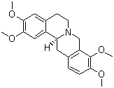structure of CAS# 10097-84-4, Tetrahydropalmatine;Rotundine; 5,8,13,13a-Tetrahydro-2,3,9,10-tetramethoxy-6H-dibenzo[a,g] quinolizine