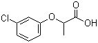 结构式 CAS# 101-10-0, 2-(3-氯苯氧基)丙酸; 间氯苯氧异丙酸