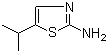 结构式 CAS# 101080-15-3, 2-氨基-5-异丙基噻唑