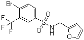结构式 CAS# 1020252-97-4, 4-溴-N-(2-呋喃基甲基)-3-(三氟甲基)苯磺酰胺