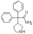 结构式 CAS# 103887-32-7, alpha,alpha-二苯基-3-吡咯烷乙酰胺