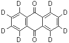 structure of CAS# 10439-39-1, 9,10-Anthraquinone-d<sub>8</sub>