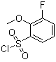 结构式 CAS# 1049729-85-2, 3-氟-2-甲氧基苯磺酰氯