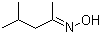structure of CAS# 105-44-2, 4-Methylpentan-2-one oxime;Methyl isobutyl ketoxime